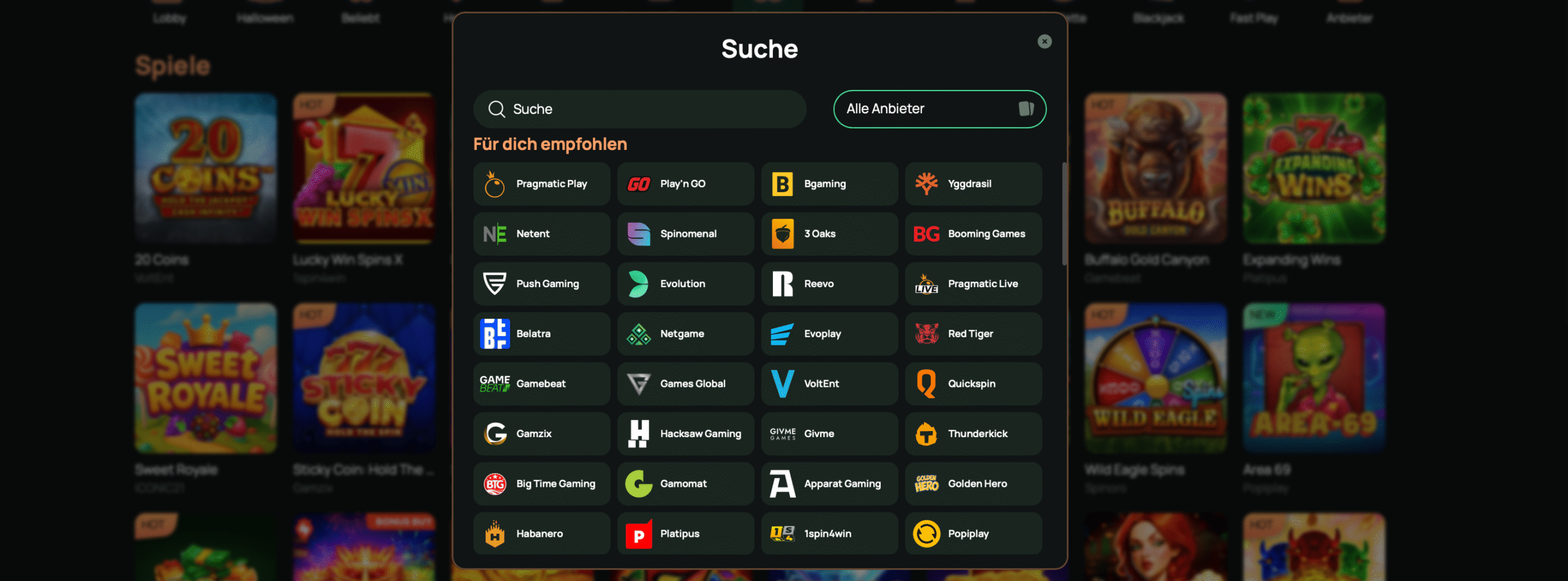 Anbieter Ritzo Casino